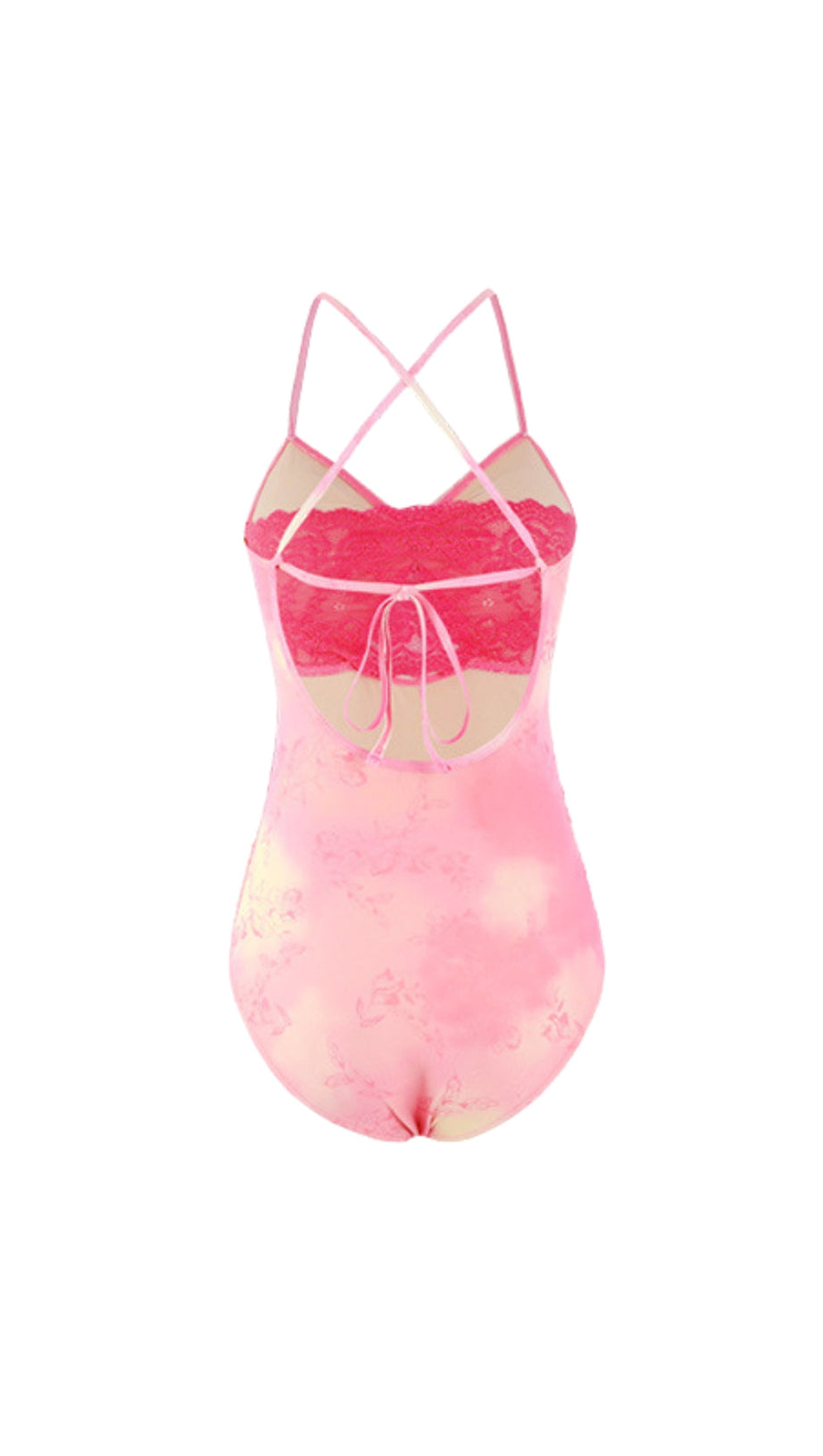 DUY PINK ONE-PIECE SWIMSUIT