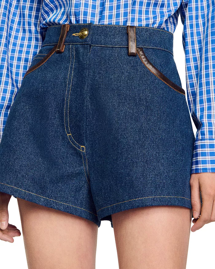 AIIZIE FELIX PLAID PANTS IN BLUE - product image
