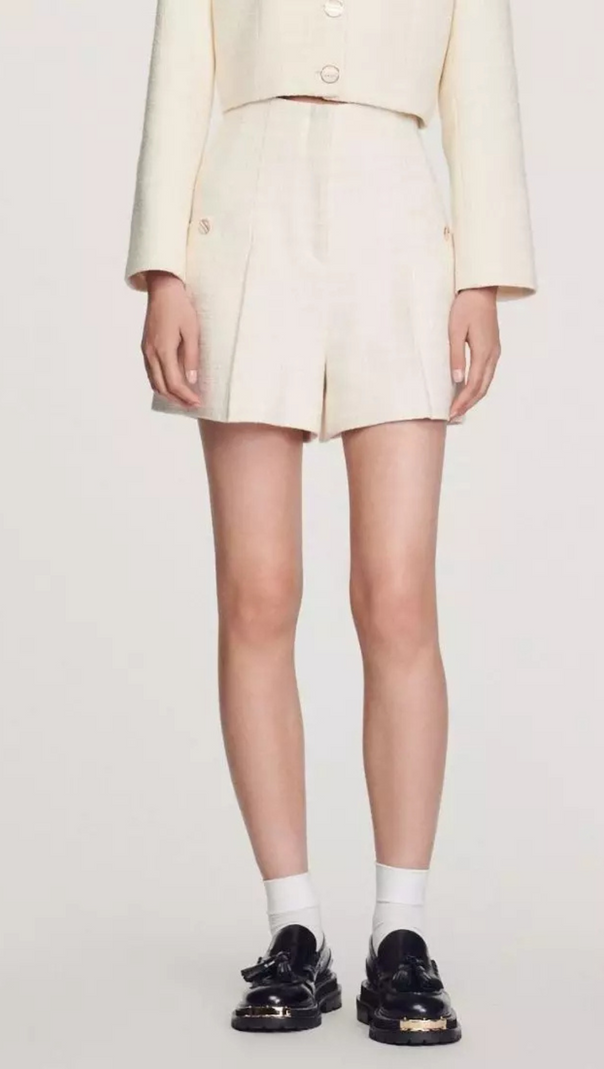 AIIZIE CADAQUES TWEED SHORTS - product image