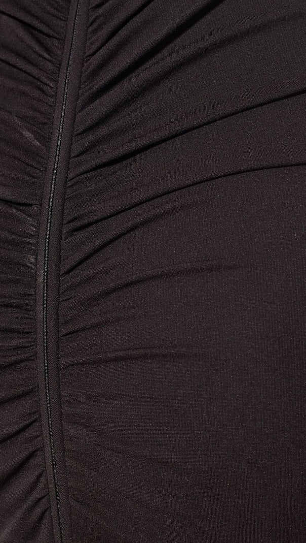 AIIZIE GWENDOLYN STRETCH JERSEY STRAPLESS MAXI DRESS IN BLACK - product image