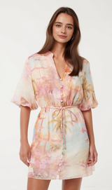 Franny multicolor floral print Mini Dress