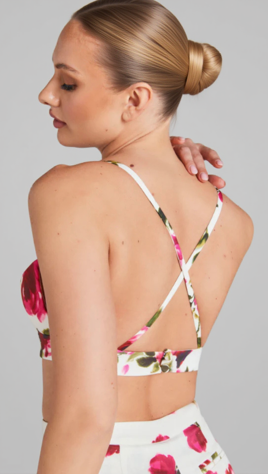 Bedrucktes Langarmhemd, Hosenträgerhose, Anzug