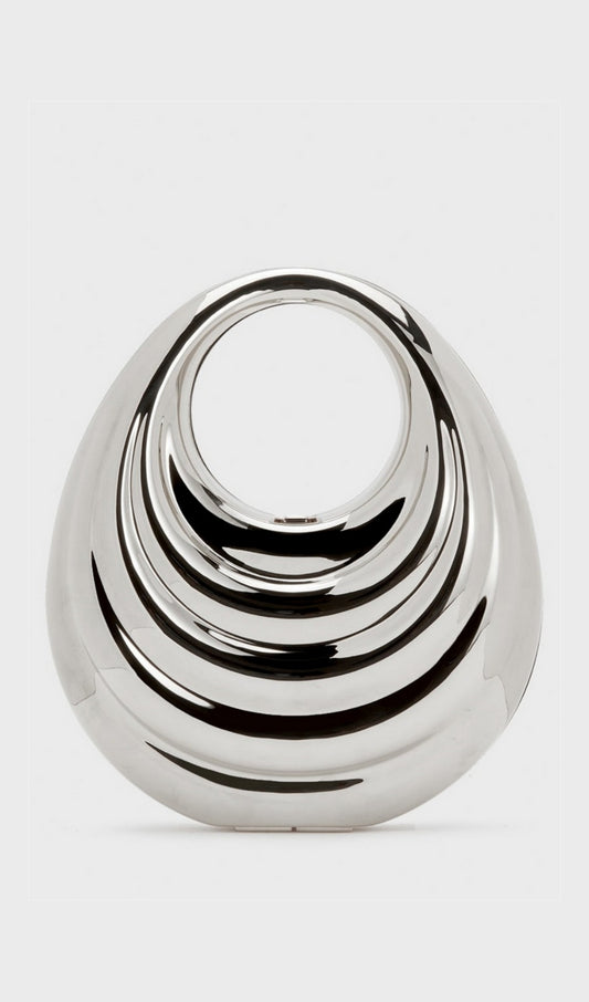 AIIZIE ANNABEL METAL CLUTCH - SILVER - product image