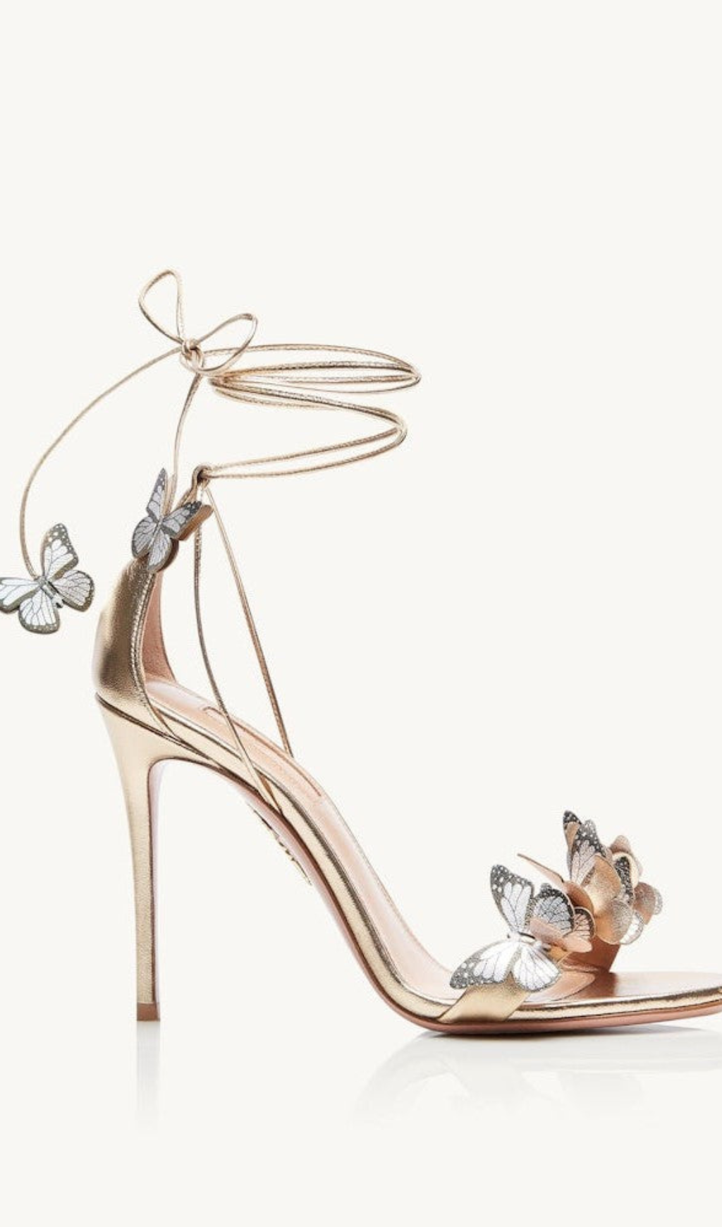 AIIZIE JAZMA PAPILLON SANDALS - CHAMPAGNE - product image