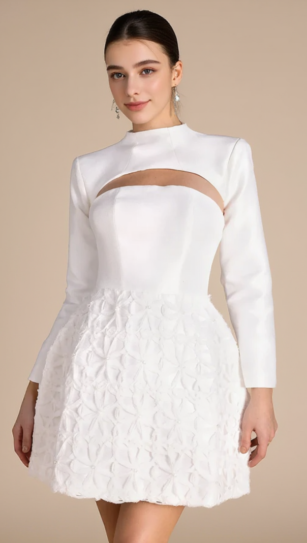 AIIZIE TUM TUBE TOP 3D FLORAL 2 PIECE DRESS SET - product image