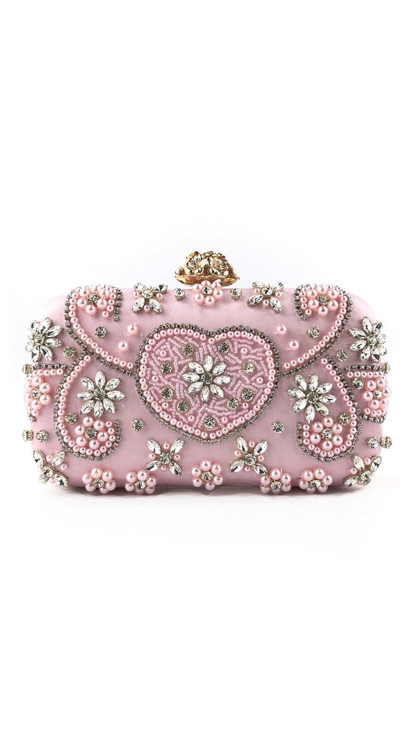 AIIZIE BEADED DIAMONDS CLUTCH - product image