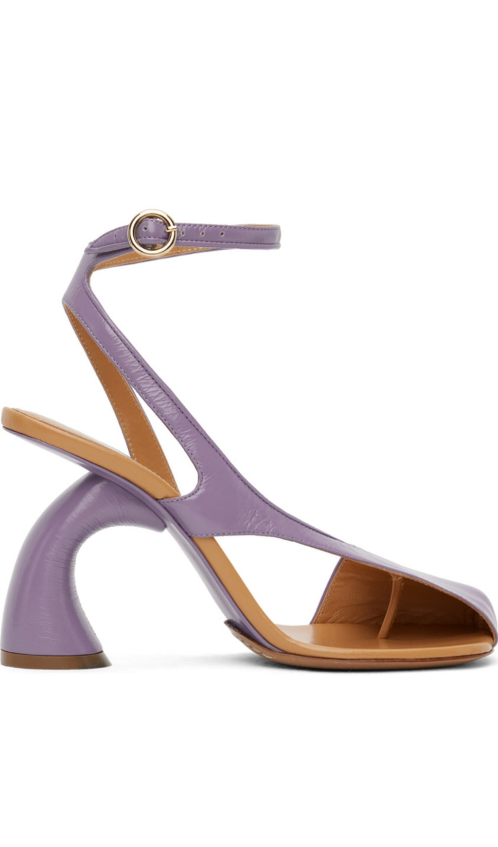 AIIZIE JANELLE CUTOUT HEELED SANDALS - PURPLE - product image