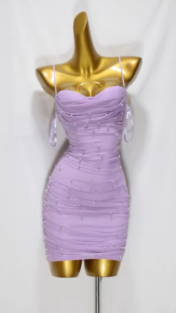 AIIZIE DANICA MINI DRESS-(LILAC) - product image