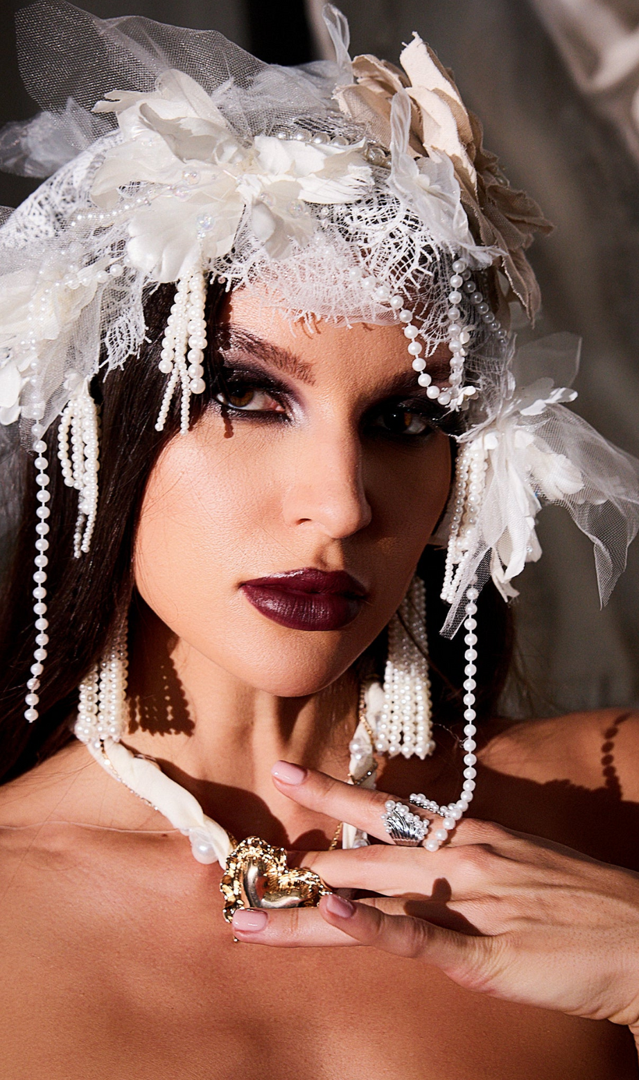 Havera Mesh-Blumen-Tiara 