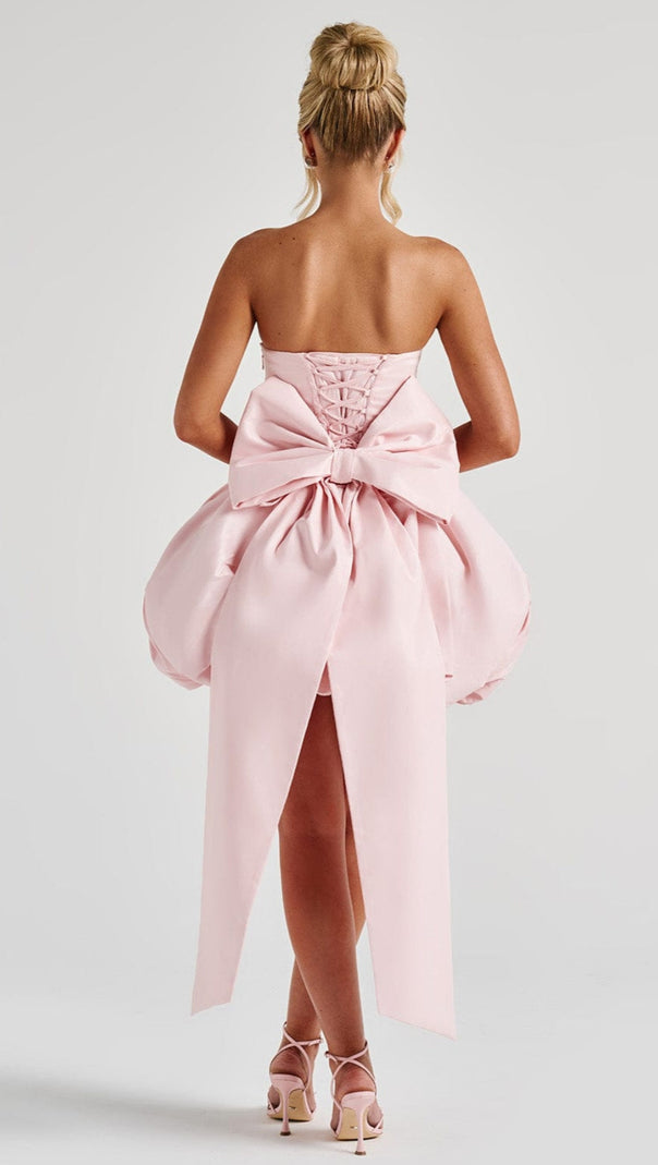 AIIZIE LOTUS MINI DRESS - BLUSH - product image