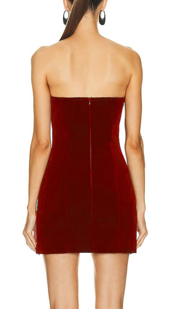 AIIZIE STRAPLESS CUTOUT MINI DRESS - product image