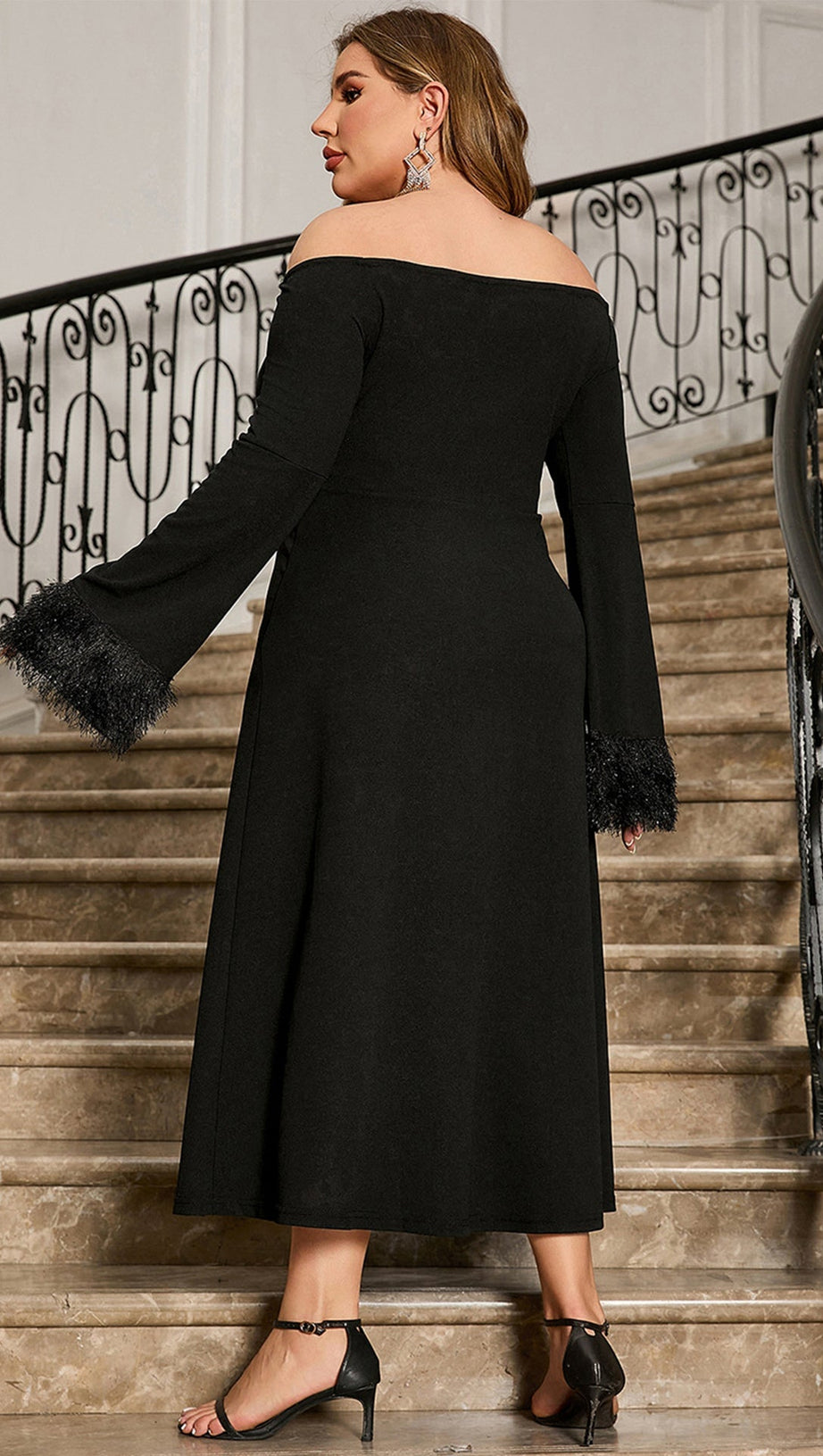 ZIA OFF SHOULDER MIDI DRESS