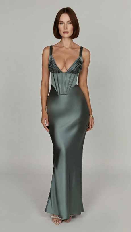 SHAE MAXI DRESS - SAGE