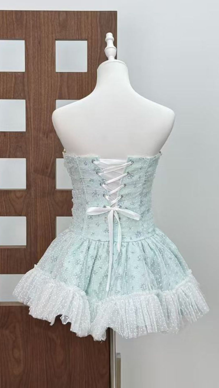 Jaylynn Blue Floral Corset Mini Dress: Whimsical Romance Meets Edgy Chic
