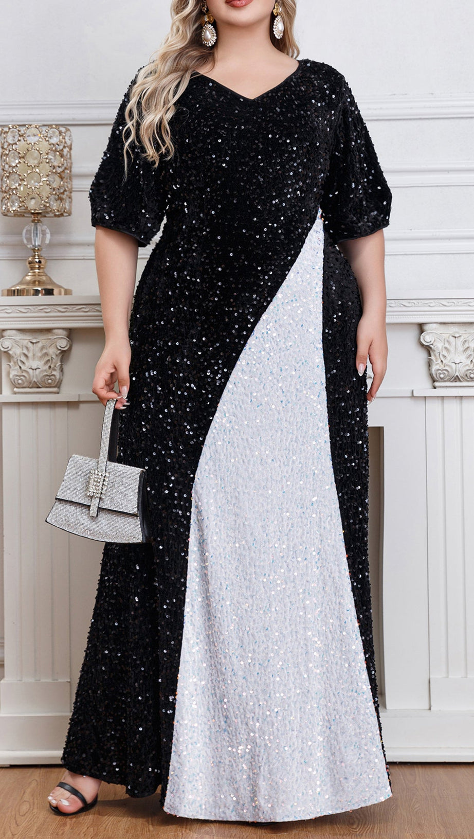 AVIANA SEQUINED MAXI DRESS