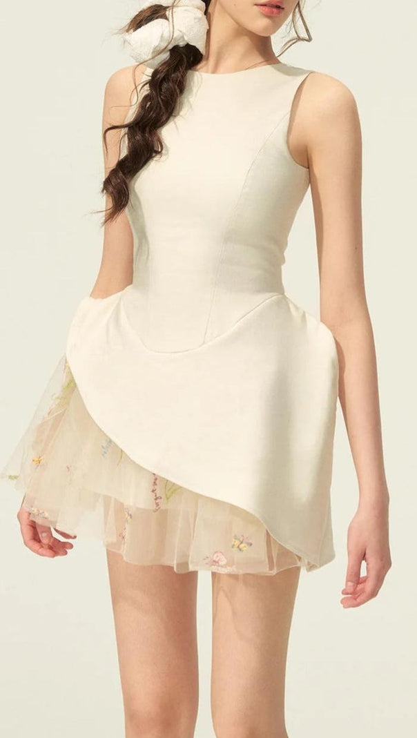 AIIZIE LIECHTI FLORAL LAYER MINI DRESS - product image
