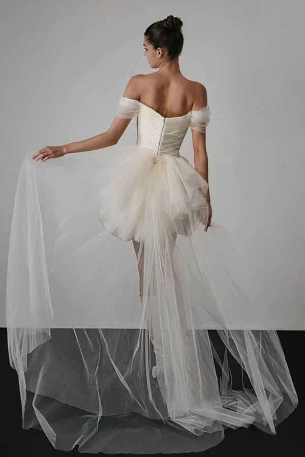 AIIZIE KEIRA STRAPLESS MINI DRESS IN WHITE - product image