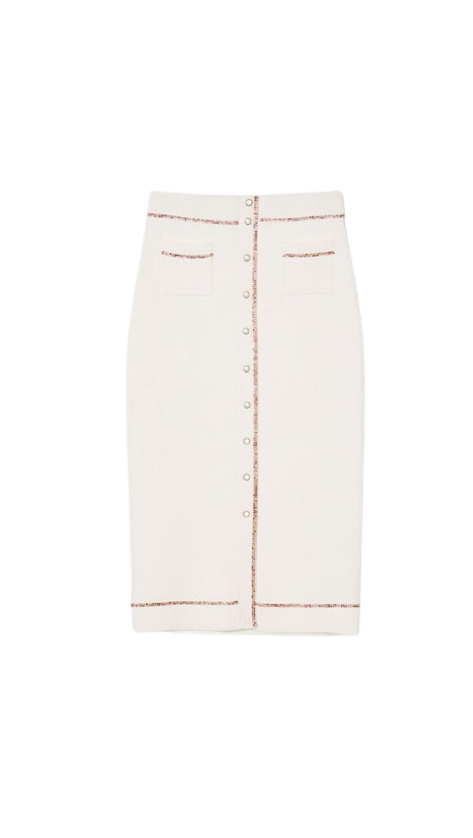 KNIT MIDI PENCIL SKIRT