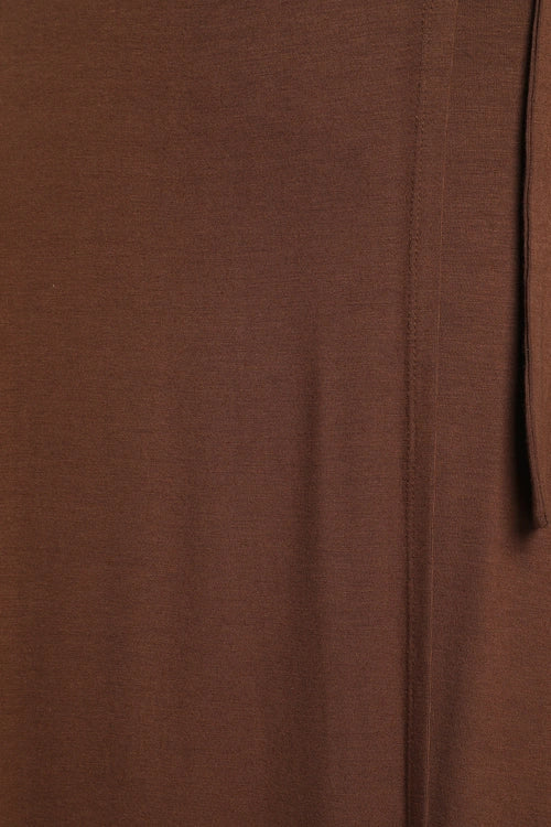 GARDEN DISTRICT NAVY BLUE WRAP SHOP MAXI DRESS