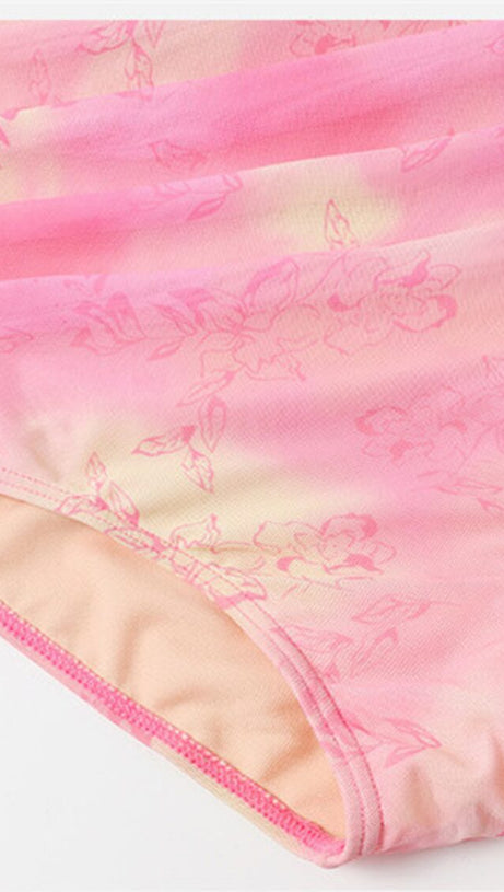 DUY PINK ONE-PIECE SWIMSUIT