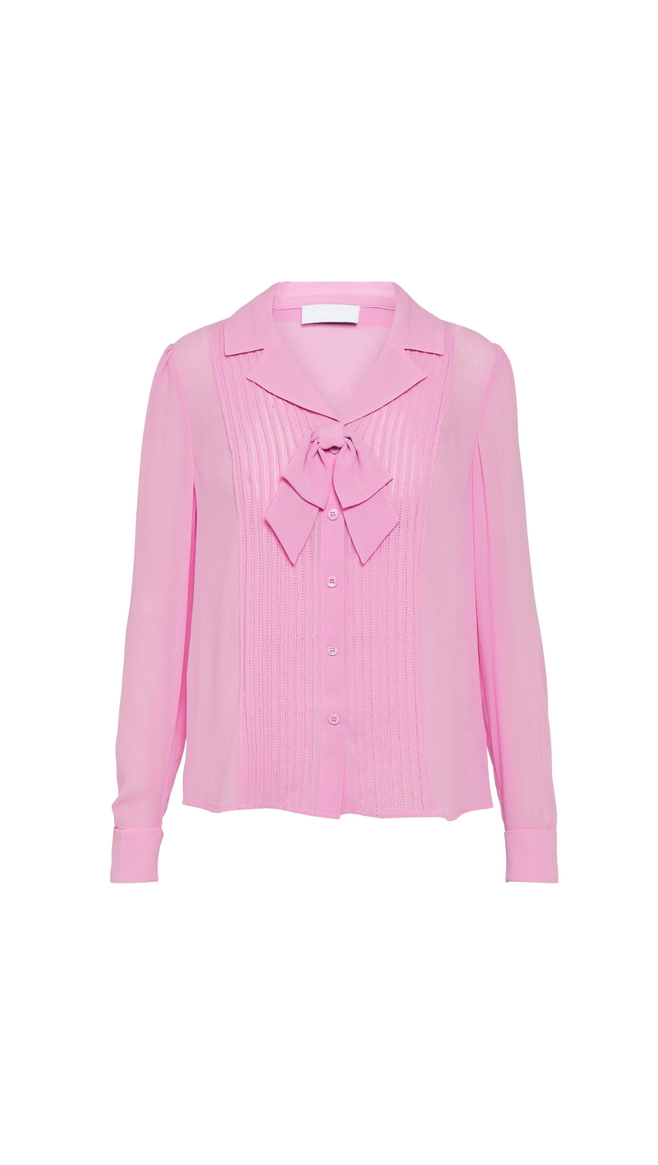 CHIFFON PINTUCKED BLOUSE