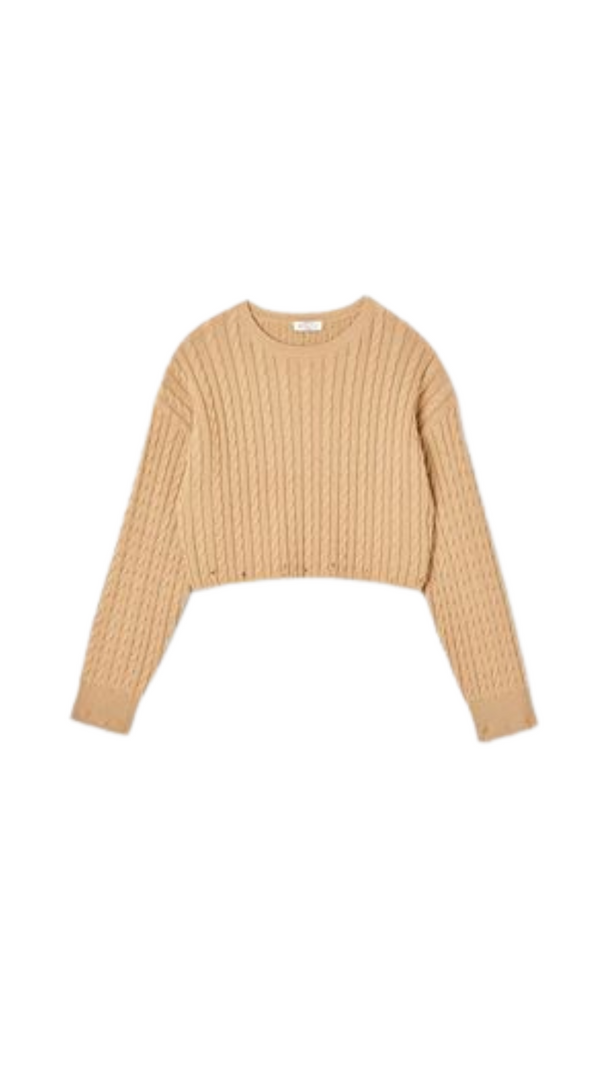 AIIZIE KNIT ROUND NECK SWEATER - product image