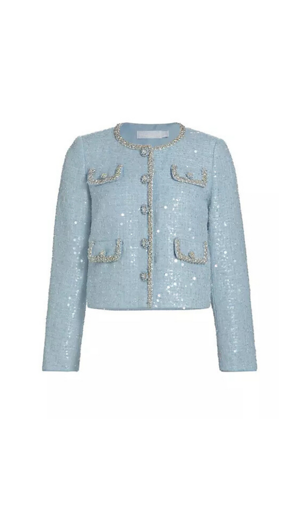 AIIZIE EMBELLISHED BOUCLÉ JACKET - product image