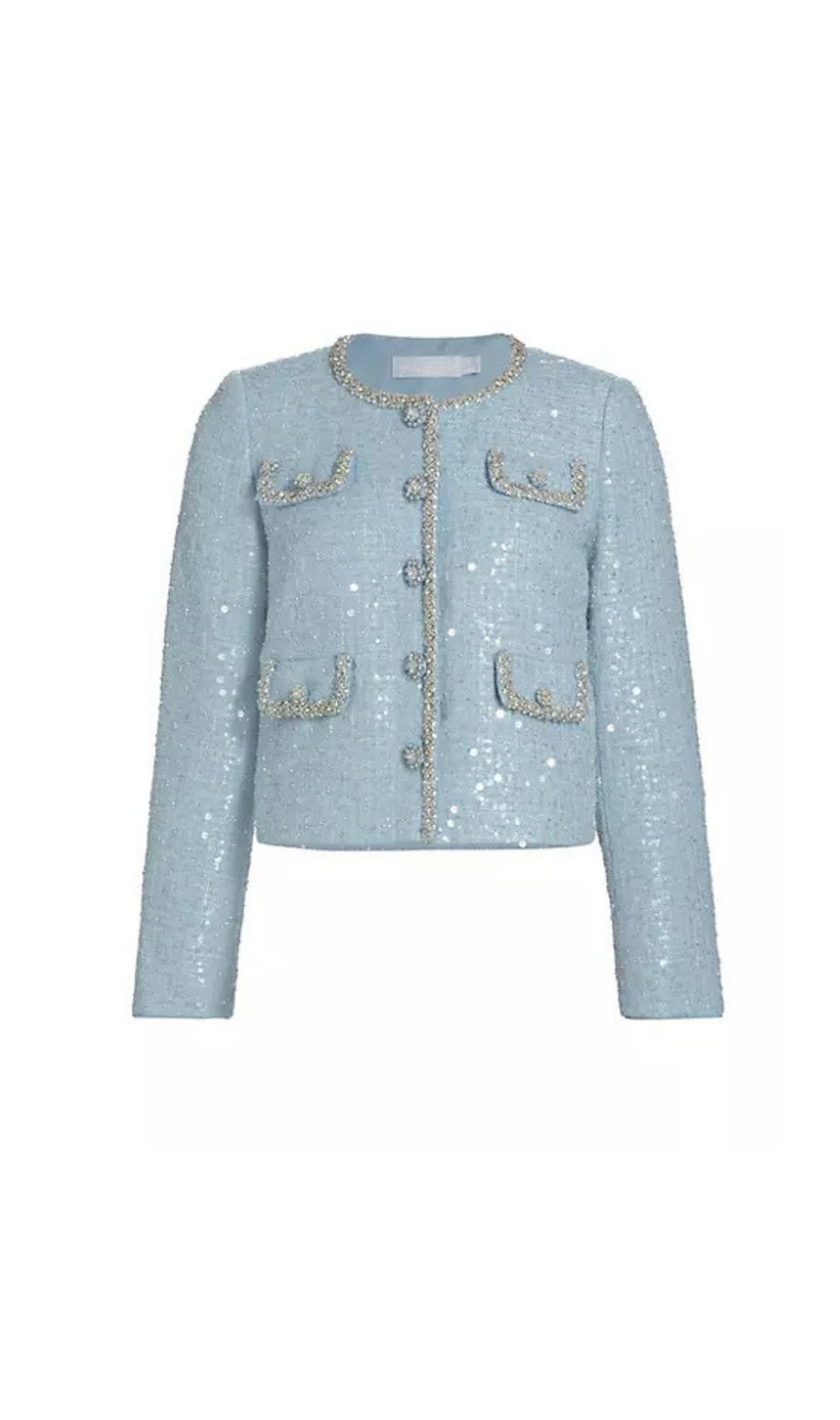 JACKE AUS VERZIERTEM BOUCLÉ