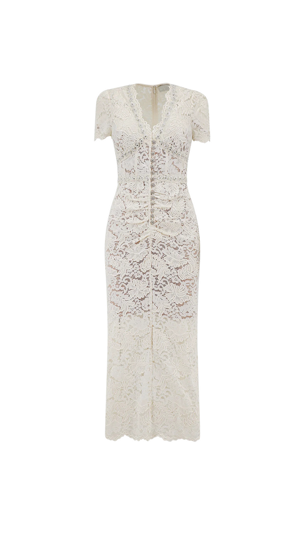 AIIZIE FLORAL LACE MIDI DRESS - product image
