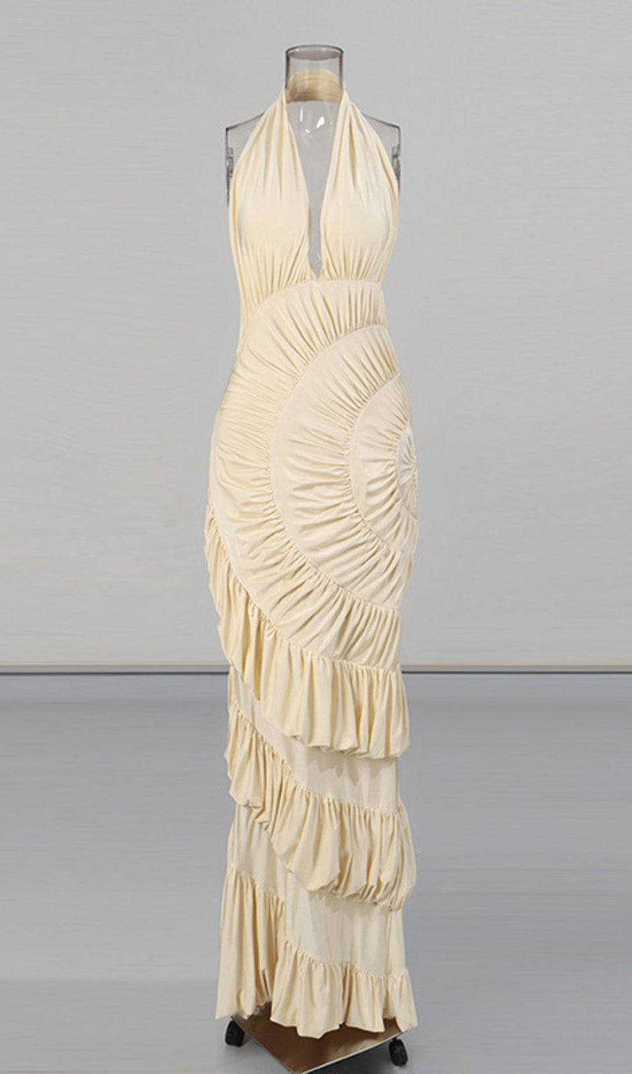 Ineke Halter Ruffle Maxi Dress | Elegant Gala & Special Occasion Gown