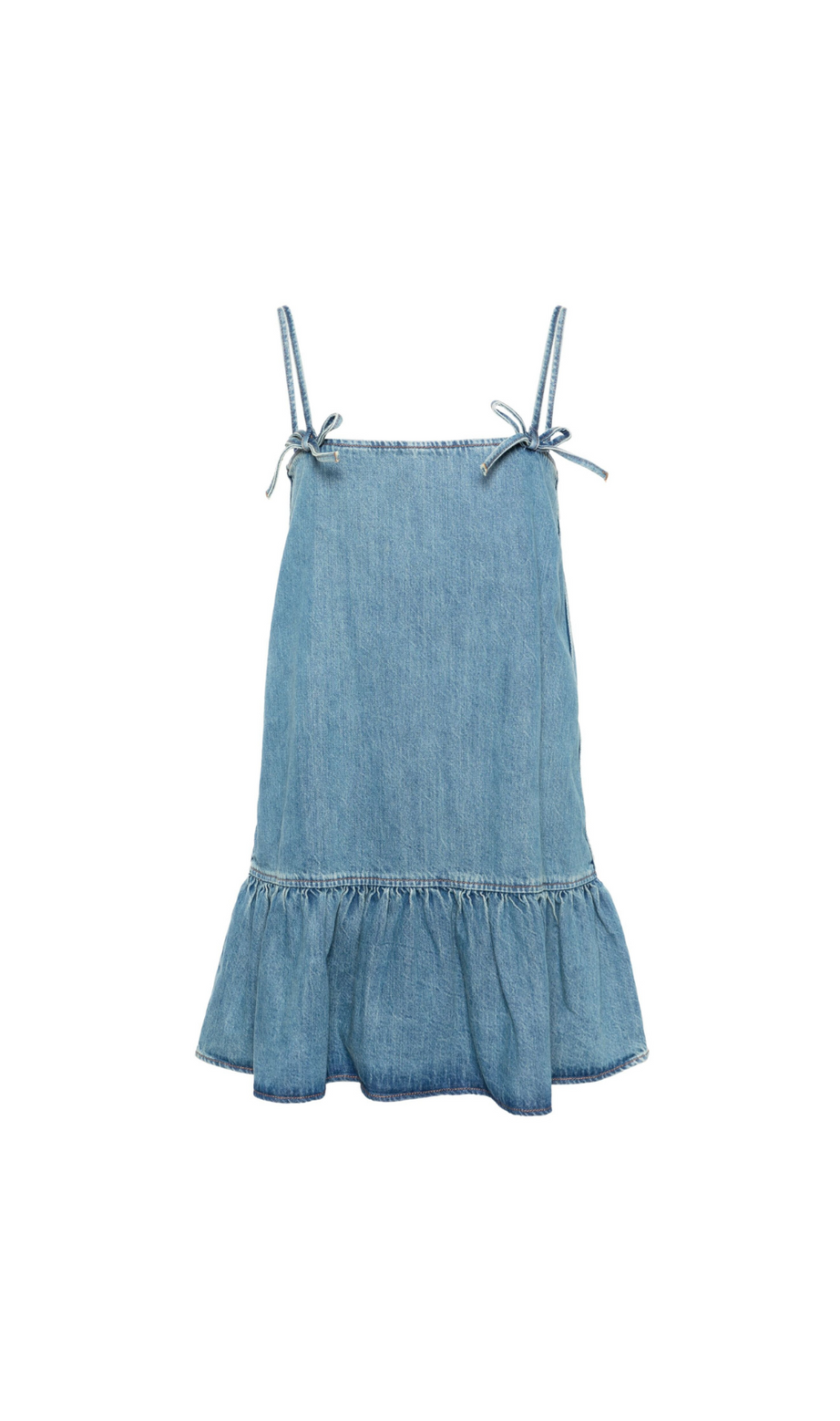 MINIKLEID AUS BLAUEM DENIM