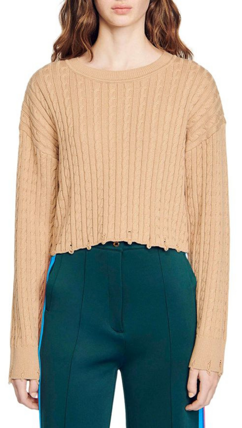 STRICKPULLOVER MIT RUNDHALS 