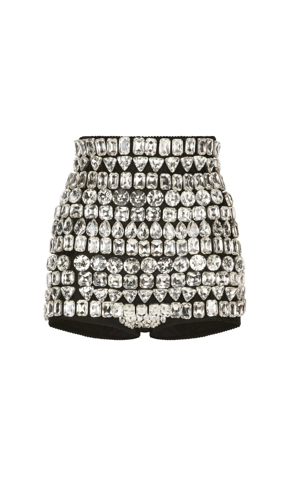 HOCHTAILLIERTE, VERZIERTE SHORT