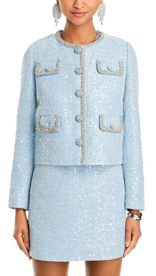 AIIZIE EMBELLISHED BOUCLÉ JACKET - product image