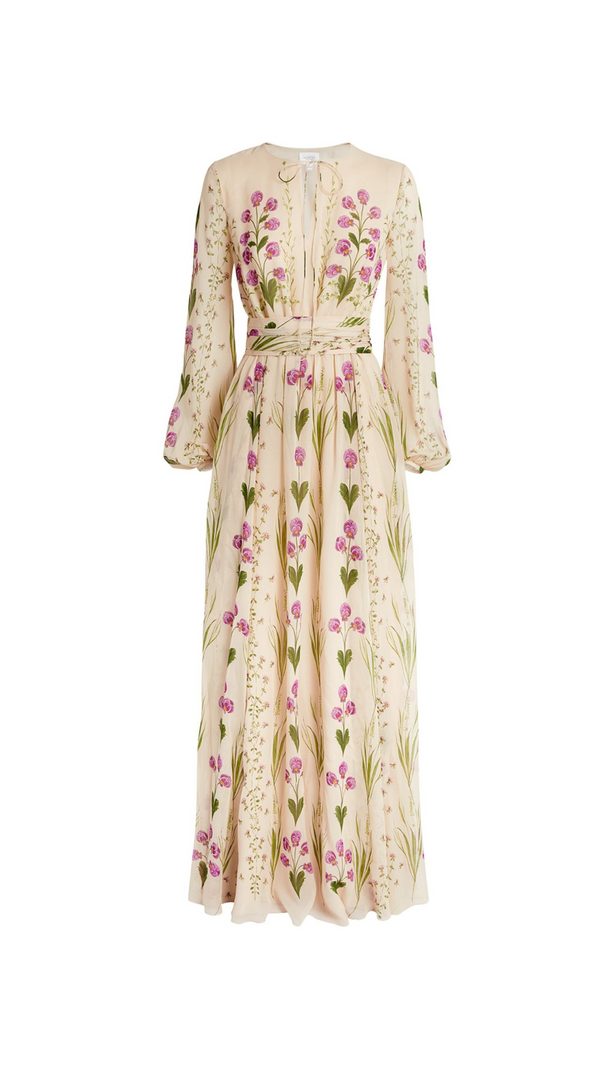 AIIZIE SILK FLORAL MAXI DRESS - product image