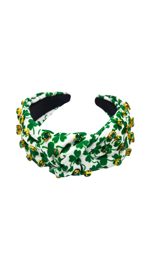 AIIZIE WHITE DIAMANTE CLOVER HEADBAND - product image