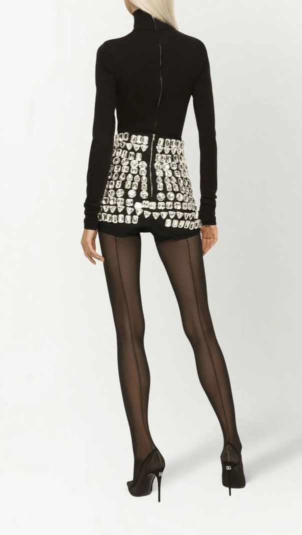 AIIZIE HIGH-WAISTED EMBELLISHED SHORT - product image