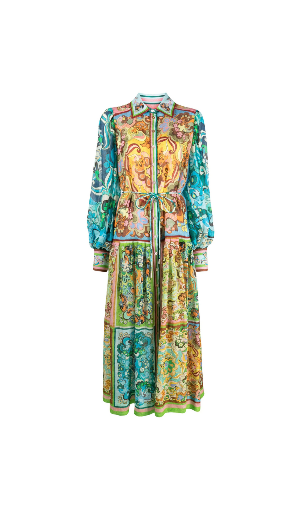 BLUE DREAMER FLORAL-PRINT DRESS