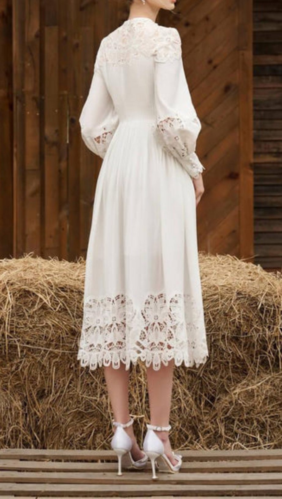 LINEN SILK MIDI DRESS