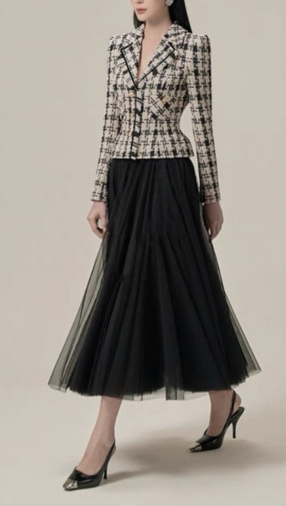 COMPLETO CON GONNA IN RETE A SCACCHI