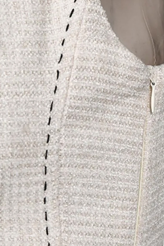 AIIZIE ASTRID SLEEVELESS PLEATED MIDI DRESS IN BEIGE - product image