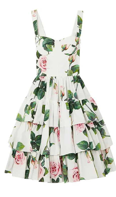 Benedetta Floral Ruffle Dress