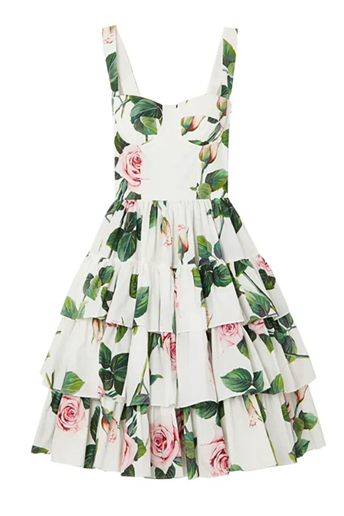 Benedetta Blumenrüschenkleid