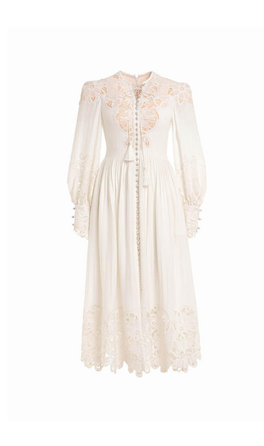 MIDIKLEID AUS LEINEN UND SEIDE