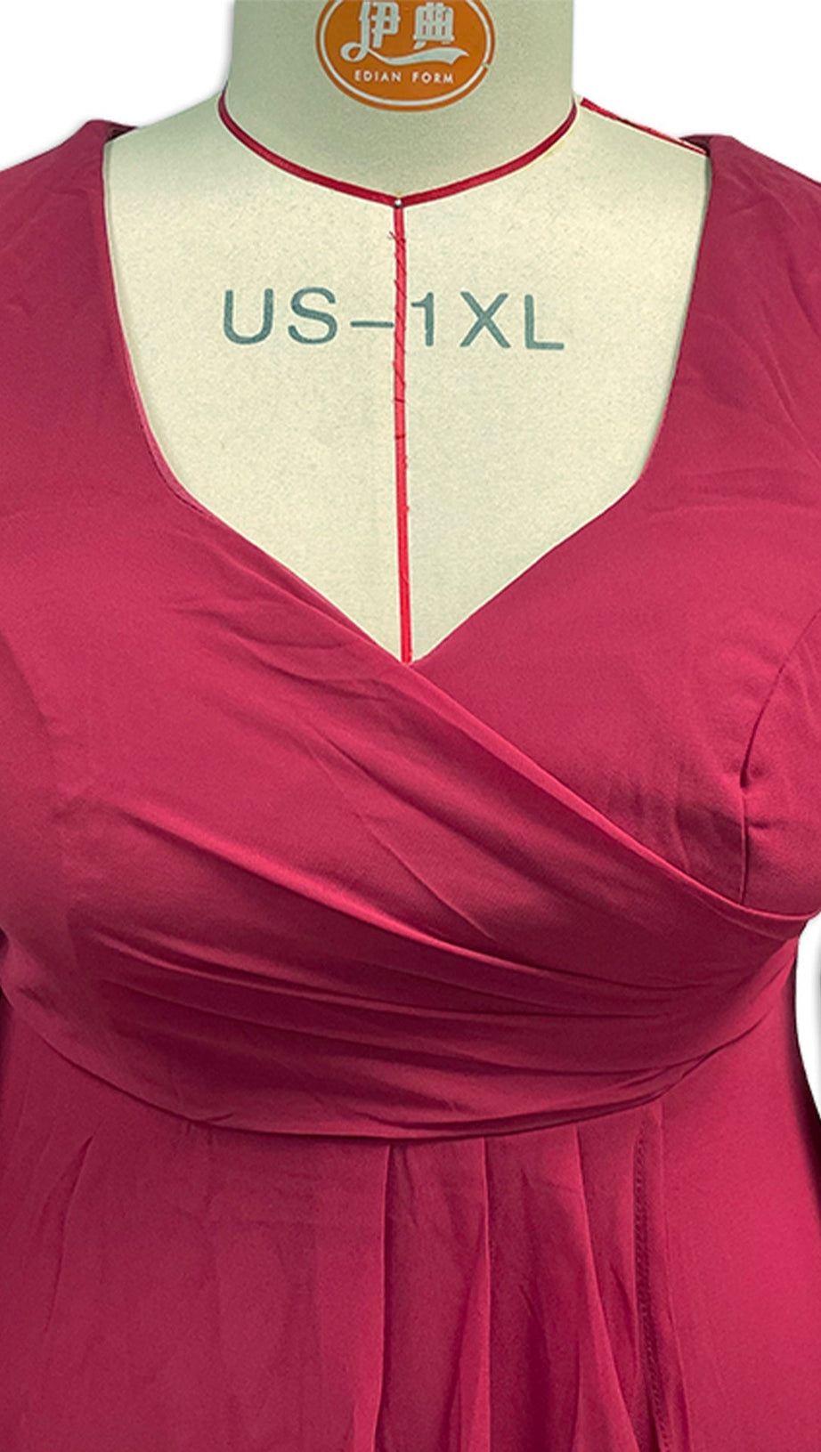 Persephone Maxikleid mit V-Ausschnitt und Schlitz