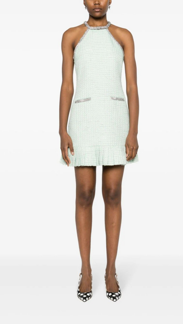 AIIZIE MINT BOUCLE MINI DRESS - product image