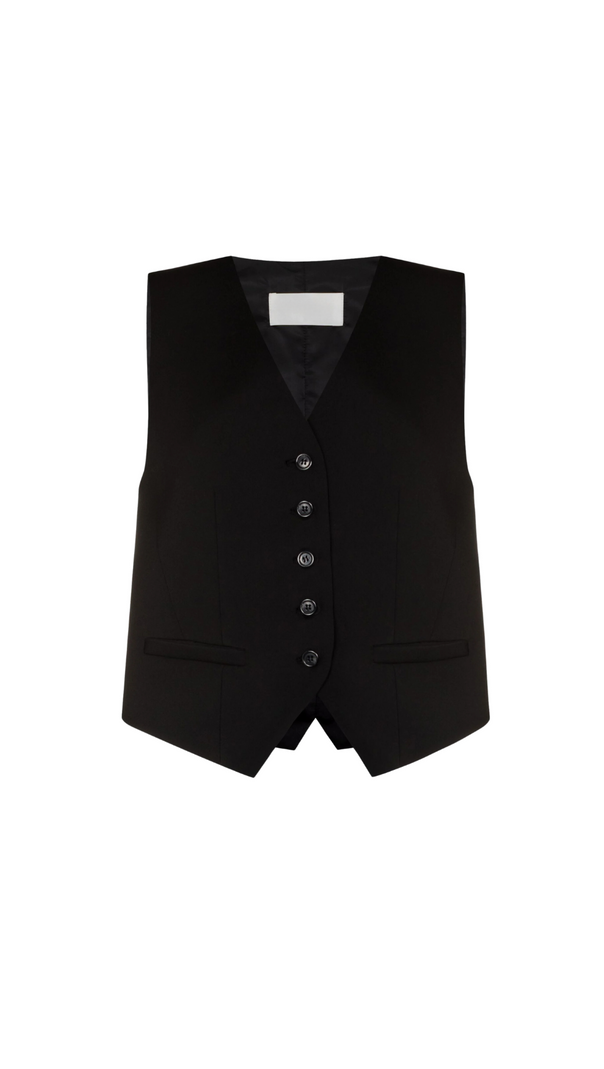AIIZIE BLACK GELSO WAISTCOAT - product image