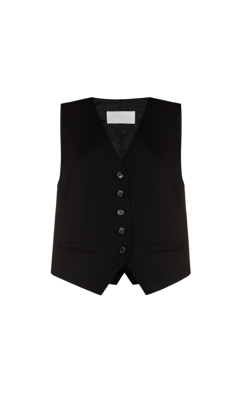 BLACK GELSO WAISTCOAT