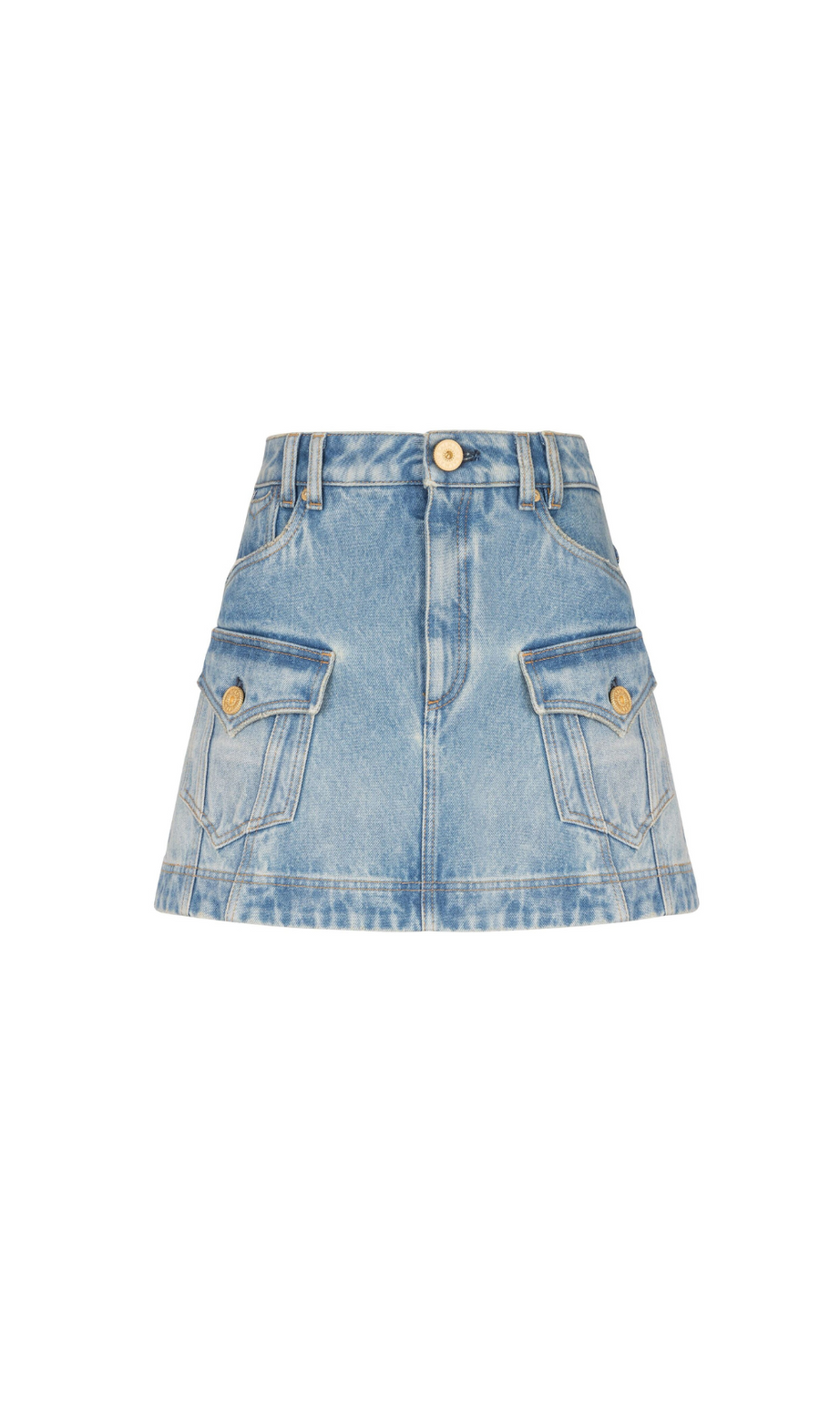BLAUER A-LINIEN-DENIMROCK 