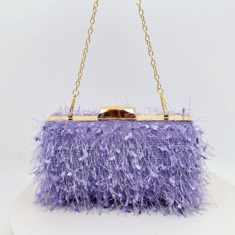 SQUARE TASSEL CLUTCH